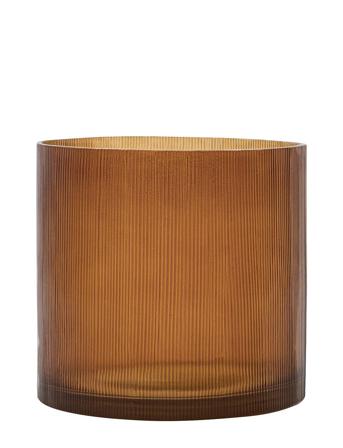 Tealight Holder, Amka, Amber Home Decoration Candlesticks & Tealight Holders Tealight Holders Oransje House Doctor*Betinget Tilbud