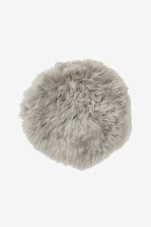 Skinnwille - Sittplätt fårskinn Gently - Grå - Sittkuddar & stolsdynor - Från Homeroom