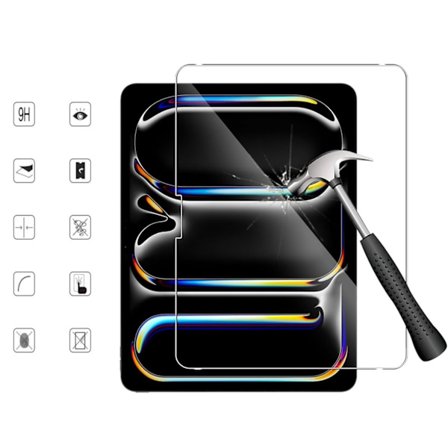 iPad Pro 13 tum M5 2025 skärmskydd härdat glas 9H
