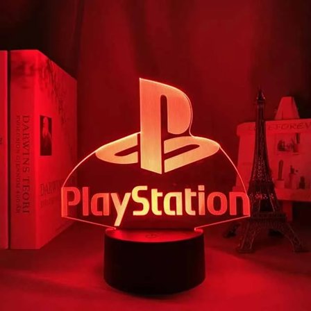 3D LED-lamppu Pelihuoneen lamppu Peli NightLight Pöytälamppu lapsille Kuulokkeet Pelialueen valot Koti sisustus Lahja Musta pohja EI kaukosäädintä