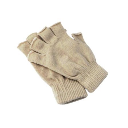Handskar utan fingrar, korta & fingerlösa - Beige Beige