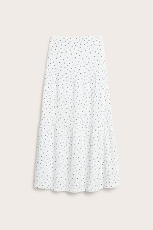 Kappahl | Blomstrete maxiskjørt Hvit 158/164 | Hvit