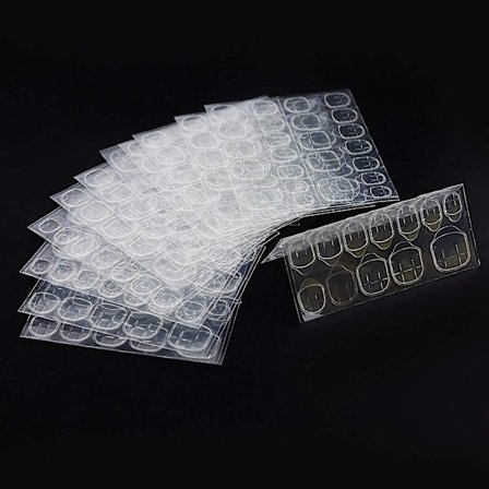 10 Ark / 240 st Dubbelsidiga Nagelklistermärken, Vattentäta B