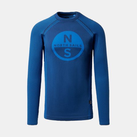 Camiseta interior térmica North Sails Performance Baselayer Top Ocean Blue, hombre, Medium / Large