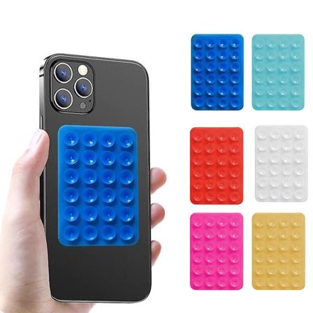 6 stk. silikone sugekop telefon etui klæbende montering, kompatibel med iPhone & Android mobiltelefon etui, håndfri mobil tilbehørsholder fidget 