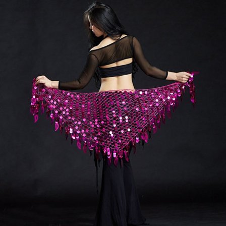 Magdansbälte Höfthalsduk ROSE RÖD