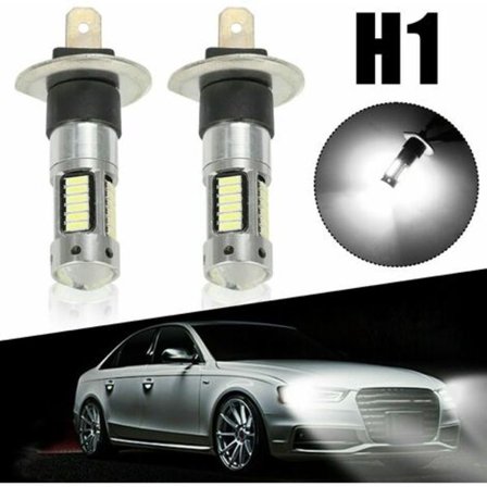 GHOST Nya 2x H1 LED Dimljus/Strålkastarlampor Kit Helljus HID 6000K Xenon Vit
