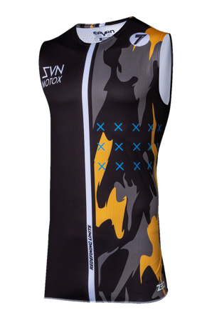 Maglia Cross Seven Zero Vandal Nero-Arancio XL