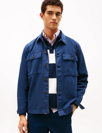 Tommy Hilfiger Gmd Utility Shirt Jacket - Blue - M
