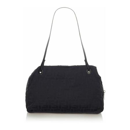 Fendi Vintage, Pre-owned Shoulder Bags Zwart, Dames, Maat:ONE Size,Canvas