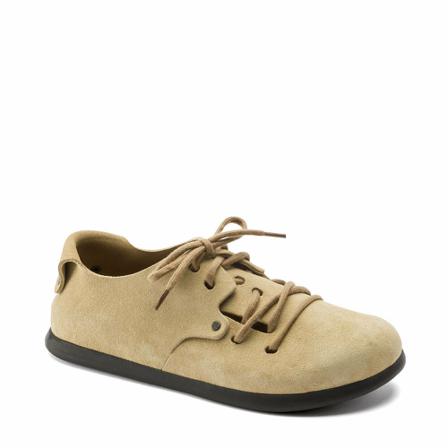 Birkenstock, Stud-flap Lace-up Shoes Beżowy, Kobieta, Rozmiar: 36 EU