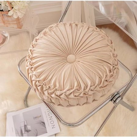 ins pumpa kudde runt kudde sittkudde midjekudde vardagsrum soffa homestay veckad hjul futon kudde