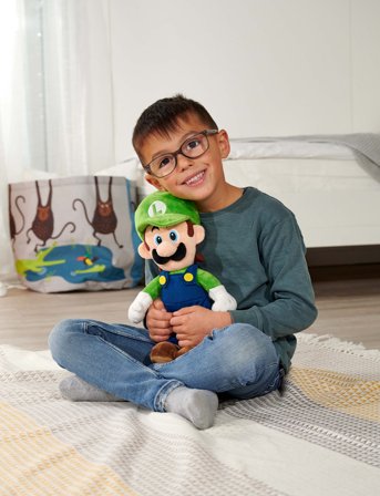 Super Mario Super Mario Luigi Plush, 30Cm - Multi/patterned - ONE SIZE