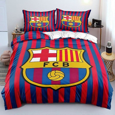 Sengesæt Dynebetræk Børstet Stof Digitaltryk Polyester Bomuld