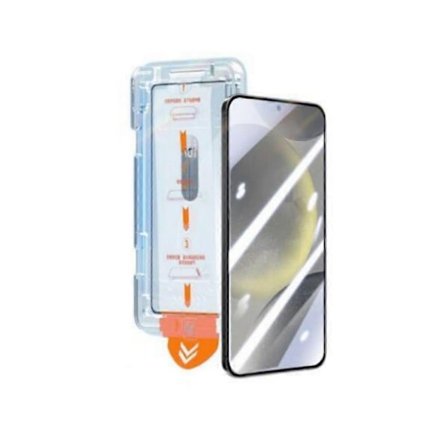 EvoTech Skjermbeskytter Kompatibel med Samsung S25/S24 Usynlig Artefakt Skjermbeskytter - Perfekt