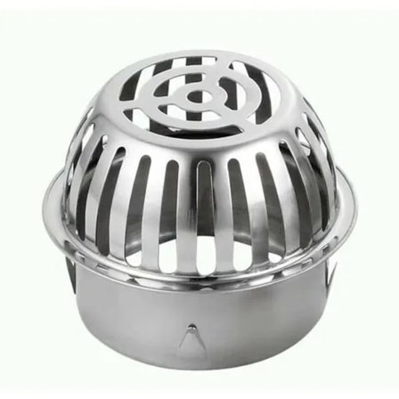 Rostfritt stål rännskydd, metall rännskydd för att hålla avloppet rent, stoppar blockering av löv och skräp Ø83mm