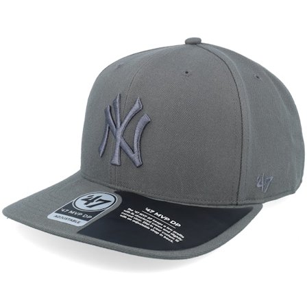 47 Brand - New York Yankees Cold Zone Mvp Dp Charcoal Adjustable Adjustable Grey Cap - MLB @ Hatstore