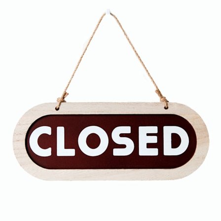 Öppen Stängd Skylt, Dubbelsidig Hängande Skyltbräda För Hemmet