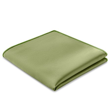 Pañuelo de bolsillo de satén verde claro para hombres - Pañuelos de bolsillo de color liso
