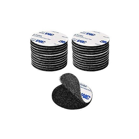 3M Erittäin Vahva Kaksipuolinen Tarra, Musta Uudelleenkäytettävä Itsekiinnittyvä Teippi Pyöreä 5cm Tehokas Kaksipuolinen Liima DIY/Valokuvakehyksille,