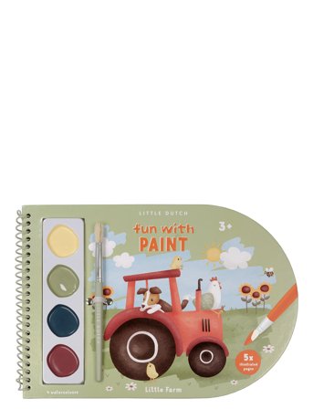 Little Dutch | Little Dutch - Vandfarve Malebog Little Farm | ONE SIZE