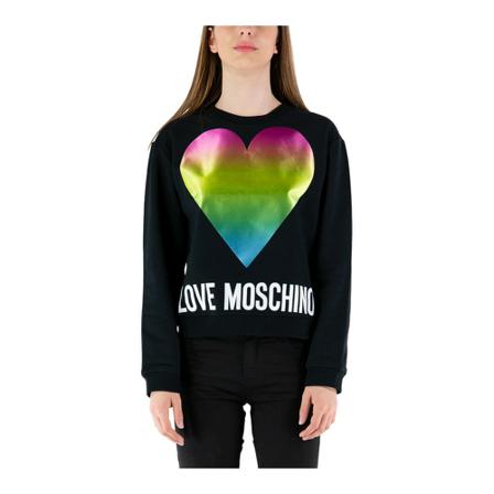 Love Moschino, Sweatshirts Zwart, Dames, Maat:S