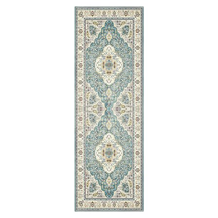 Gangstedsmatte, Vaskbar Matte, Sklisikker Vannbestandig Gulvteppe, Lavt Flor Mykt Vintage Teppe for Entré Soverom Vaskerom Innendørs, Stil 6