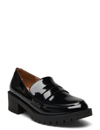 Bianco Biapearl Simple Penny Loafer Patent Aquarius - Black - 38