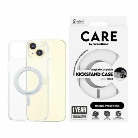 CARE by PanzerGlass Kickstand Case MagSafe for iPhone 15 Plus - hopeinen