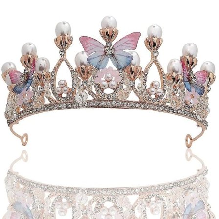 Perhonen Prinsessa Syntymäpäivä Kruunu Esitys Catwalk Tiara