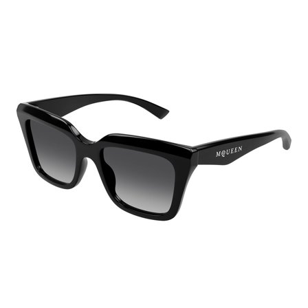 Alexander McQueen -Aurinkolasit - Black Rectangular - Alexander McQueen AM0473SA 001 5418