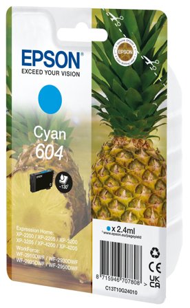 Epson 604 - cyan - original - blekkpatron