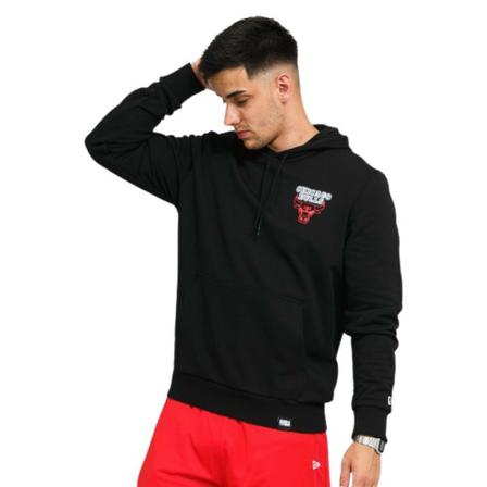 New Era, Sudadera Bulls NBA Neon PO Hoody Chibul Zwart, Heren, Maat:M