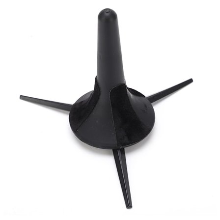 -Lett og portabelt sammenleggbart trompetstativ i metall.