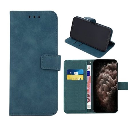 Samsung Galaxy S24 Ultra - Smart Velvet Mobilplånbok Mörkgrön