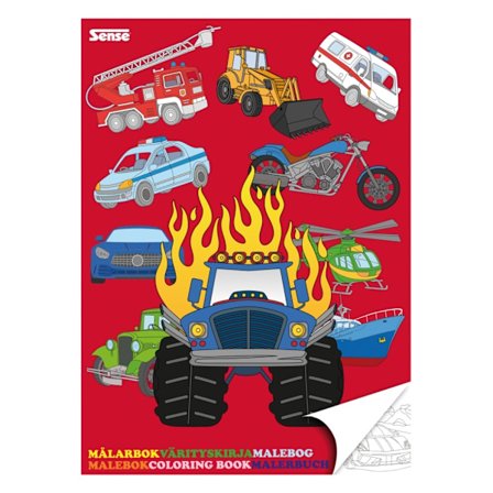 Sense Målarbok Fsc Fordon