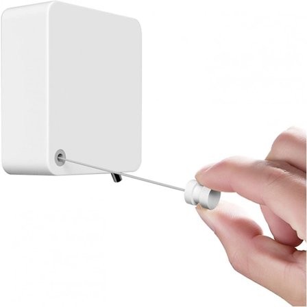 Indtrækkelig vasketøjssnor til udendørs vægmontering 4,8 m rustfrit stål Adjusta