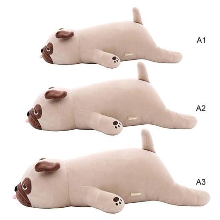 50-70 cm Ranskanbulldogilla täytetty pentulelu Pehmotäytetty eläinkoira Lasten halaustyyny 70CM