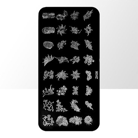 Leimauslevy - Kynsikoristeet - ZK06 - Suorakulmio