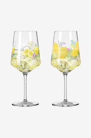 Ritzenhoff - Viinilasi Limoncello 2-p - Keltainen - Viinilasit - - Homeroom