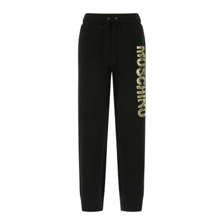 Moschino, Pants Czarny, Kobieta, Rozmiar: S