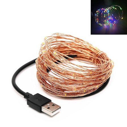 20m vedenpitävä kuparilanka Fairy Usb-käyttöinen 200 lediä valosarja kodin sisustus