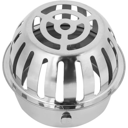 (110mm) Kupolformad golvbrunnssil, rostfritt stål rund golvbrunn utomhus rännstensskydd filter för hem badrum trädgård