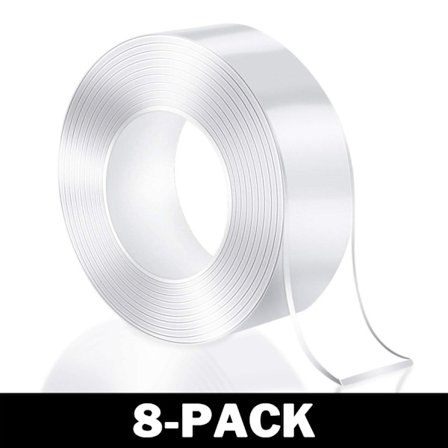 Återanvändbar NanoTejp Dubbelhäftande Transparent 5 m