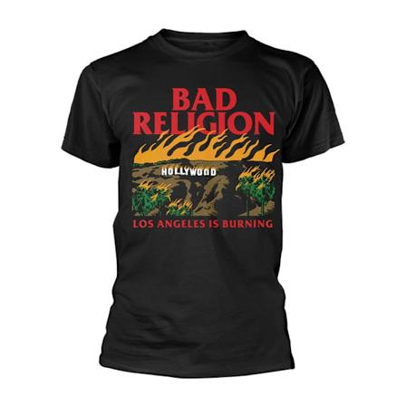 Bad Religion Unisex Vuxen Los Angeles Is Burning T-Shirt XXL Svart Black XXL