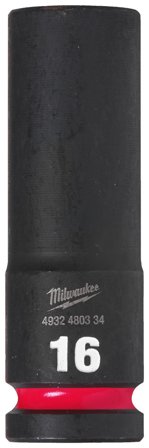 Milwaukee Shockwave Impact Duty Krafttoppe 1/2" kvadratisk dybde 16 mm, Håndværktøj