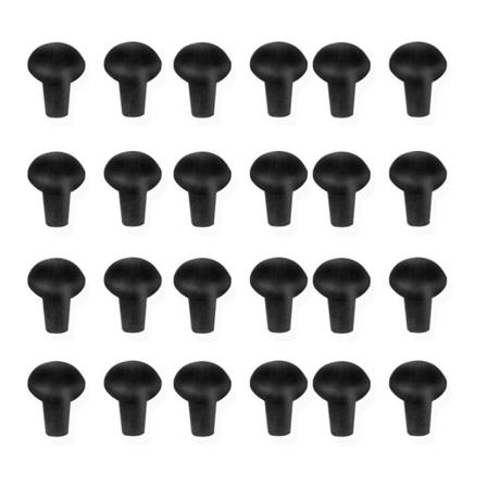 50 kpl Koukkupysäytit Helmet Karppien kalastustuppi MUSTA MUSTA Black