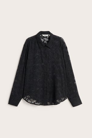 Kappahl | Mønstret skjorte | Svart