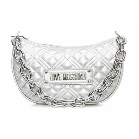 Moschino Shoulder Tas 22 , Grijs , Dames , Maat: ONE Size
