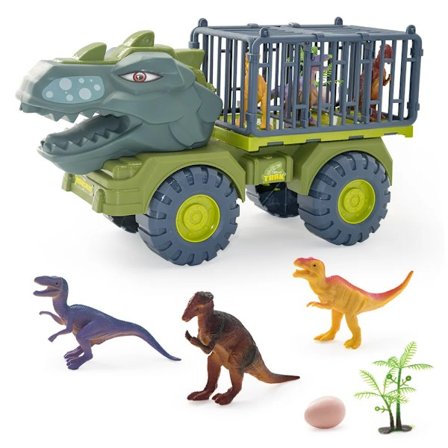 Drenge Bil Legetøj Dinosaur Lastbil Transport Carrier Køretøj Dino Dyr Model Tyrannosaurus Rex Lastbil
